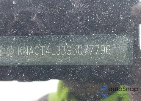 2016 Kia Optima Lx z USA, uszkodzony, nr VIN KNAGT4L33G5077796